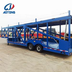 Çin 2 akslar 2 güverte araba taşıyıcı kamyon römorku 16M 8 adet araç taşıyıcı yarı römorklar SUV Jeep taşıma yarı römorklar - Product Image 3