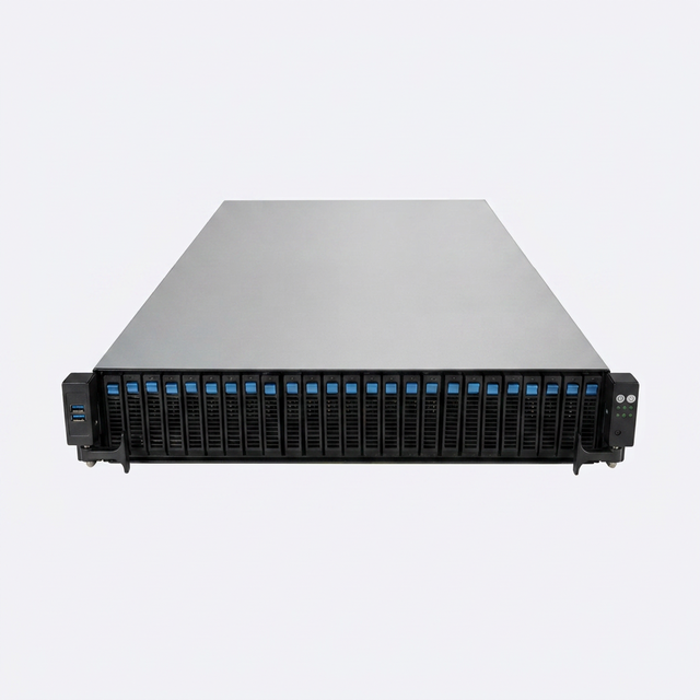 RS720-E11-RS24U 2U Rack Server Dual Socket 4th Gen Intel Xeon Scalable Processor 24-Bay NVMe Storage for Data Centers AI