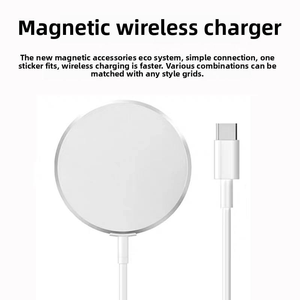 Cargador Inalámbrico Magnético Tipo-C de 15W al por Mayor para iPhone y <span class=keywords><strong>Samsung</strong></span>, Cargador Inalámbrico Rápido para Teléfono Móvil - Product Image 3