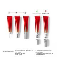 Tube souple cosmétique en gros pour brillant à lèvres 10g 20g, noir mat, rose, vert, violet, blanc, tube pour crème contour des yeux, emballage personnalisé OEM
