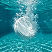 Tablette de blanchiment pour piscine J09231 Pure White Hard Pressed 3 pouces, lot de 90, avec entrepôts américains à l'étranger