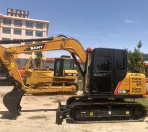 Excavatrice Sany SY75C pro utilisée par poids de fonctionnement de 7 tonnes avec le composant de noyau de pompe de Caterpillar - Product Image 3