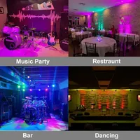 Projecteur de Scène DMX512 pour Mariage et Discothèque, 54 LED RGB 3-en-1, Lumières PAR pour DJ, Concerts, Bars, Fêtes et Boîtes de Nuit