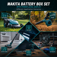 Kit de Carcasa para Batería de Herramienta Eléctrica Makita 18V LXT Estilo 5S3P 18650, con Indicador de Capacidad, Sin Celdas