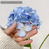 Bunga Hydrangea Buatan HGA, Tangkai Bunga Sutra Realistis untuk Dekorasi Latar Belakang Resepsi Pernikahan, Makan Malam, dan Pesta