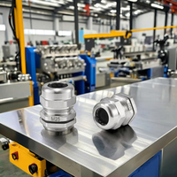 Presse-étoupe métallique en acier inoxydable étanche pour équipement automatique, connecteur étanche à vis