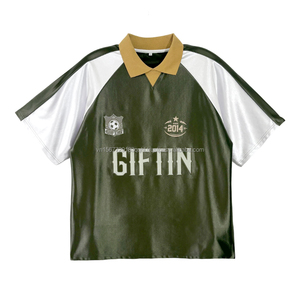 Camiseta de Fútbol de Tela Brillante de Alta Calidad al por Mayor ODM, Nombre y Número del Equipo Personalizados, Camiseta de Fútbol, Ropa Deportiva Informal, Uniforme - Product Image 5