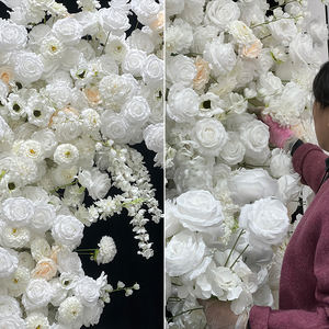 Ivory <b>White</b> Premium Metal Frame Wedding Arch <b>Artificial</b> Silk <b>Flowers</b> Handmade Eco-friendly Fast Shipping Bulk Discounts Event - Product Image 4