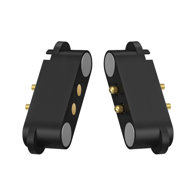 2pin Gold Plated Pogopin Loaded Spring Magnetic Charger Pogo Pin Connector for Cable & Electronic Devices