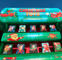 Jeu gonflable de carnaval sur le thème des jouets de Noël, en PVC, écologique, couleur personnalisable, pour aire de jeux extérieure de fêtes