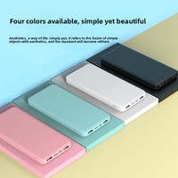 Batterie externe ultra-fine de 20000 mAh, grande capacité, charge rapide, sortie multi-ports, compacte, portable