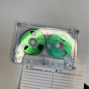 Bobine métallique avec logo personnalisé, cassette vierge 50 min Type I pour enregistrement audio, mixtape musical rétro, coque transparente - Product Image 6