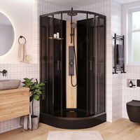 Cabine de douche intelligente de qualité hôtelière avec cadre renforcé pour projets hôteliers en chaîne