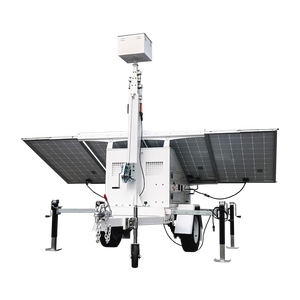 Torre de Iluminación Solar con Mástil para Cámara de Vigilancia, Resistente a la Intemperie, para Cámara CCTV - Product Image 2