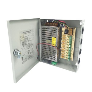 <b>12V</b> 10A Centralized Power Supply Box For Surveillance Led <b>Lights</b> DC <b>Switching</b> With Built In Cooling And Auto Recovery Feature - Product Image 4