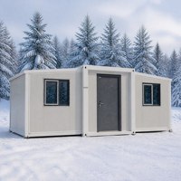 Maison Modulaire Préfabriquée Moderne, Villa en Pierre Préfabriquée, Maison en Kit, Éclairage LED, Porte à Double Vitrage pour Resort Glamping