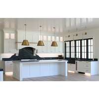 Armoire de cuisine en PVC, Design Simple, armoire de cuisine en bois, avec appartements