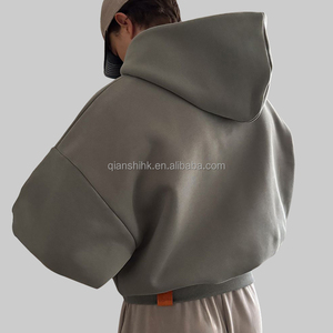 เสื้อฮู้ดแขนยาวโอเวอร์ไซส์ผ้าคอตตอนมีฮู้ดโอเวอร์ไซส์ออกแบบได้ตามที่ต้องการสำหรับทุกเพศ - Product Image 3