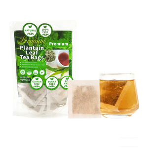 Sachets de Tisane Naturelle Pure aux Feuilles de Plantain 90g 60 Sachets 1.5g Sans Caféine Infusion Bien-être Quotidienne pour la Relaxation - Product Image 1