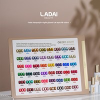 LADAI – Kit de 48 couleurs de gel à ongles œil de chat multicolore effet lune – Nouvelle vente chaude, tendance, sans HEMA, sans TPO, non toxique, gel UV en gros