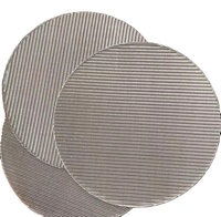 Saringan Filter Ekstruder Sirkular Baja Tahan Karat 40 Mesh 60 Mesh untuk Ekstruder Kantong Plastik