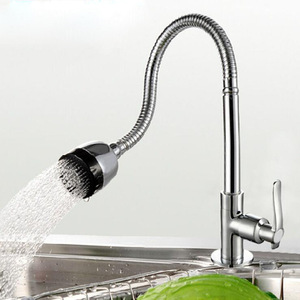 Kitchen Faucet Brass Pull Out <b>Spray</b> Deck <b>Mounted</b> Flexible Contemporary Design For Sink - Product Image 1