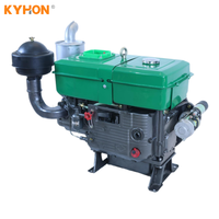 Moteur diesel monocylindre 4 temps refroidi par eau à démarrage électrique de haute qualité, facile à entretenir, KaiHong 13,2 kW Euro 2