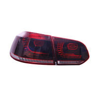 Luces Traseras LED para Automóviles, Lámpara Trasera con DRL+Freno+Reversa+Intermitentes para VW GOLF 6 R20 2010-2013