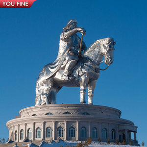 ประติมากรรมม้าจีนจักรพรรดิ์เช็นกีส คาน ขนาดใหญ่ ทำจากสแตนเลส ยี่ห้อ YOUFINE <span class=keywords><strong>ส</strong></span>ำหรับตกแต่งภายนอกอาคาร <span class=keywords><strong>ส</strong></span>ถานที่<span class=keywords><strong>ส</strong></span>ำคัญทา<span class=keywords><strong>ง</strong></span>ประวัติศาสตร์ หรือลานกว้าง - Product Image 3