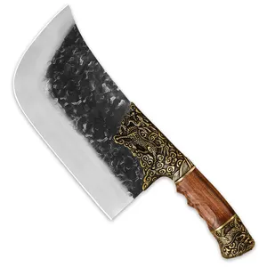 Cuchillos de Cocina Personalizados de Alta Calidad, Acero Inoxidable 7Cr17MoV, 9 Pulgadas, Hechos a Mano, Forjados, <span class=keywords><strong>Cuchillo</strong></span> <span class=keywords><strong>para</strong></span> <span class=keywords><strong>Cortar</strong></span> Huesos - Product Image 1