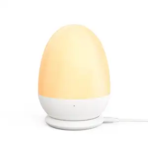 Baby Night Light with Stable Charging Pad Touch Control&Timer Setting ABS+PC Baby Egg Lamp for Breastfeeding for Kids