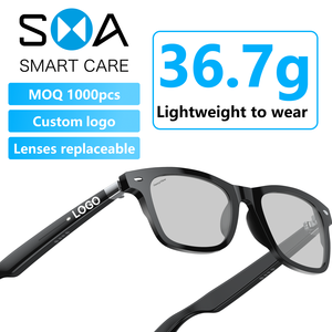 แว่นตาอัจฉริยะพร้อมกล้อง ระบบแปลภาษาด้วย <span class=keywords><strong>AI</strong></span> รองรับสั่งงานด้วยเสียงผ่านระบบไร้สาย วิดีโอ HD เพลง และโลโก้สีที่ปรับแต่งได้ - Product Image 2