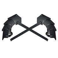 Armure médiévale à quatre couches, style viking nordique, accessoire de cosplay, en PU, ensemble d'armure unisexe pour adulte, en stock