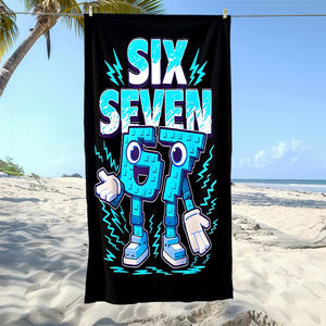 Toallas de Playa Modernas de Estilo Americano, Divertidas, con Estampado Personalizado, Absorbentes, de Secado Rápido, Libres de Arena, para Baño y Playa - Product Image 2