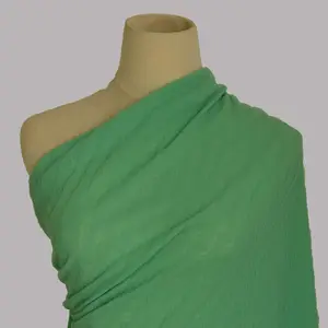 중국 도매 폴리 ggt 자카드 직물 폴리 에스터 짠 자카드 녹색 패브릭 드레스