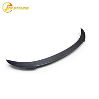 Aileron arrière simple en fibre de carbone noir brillant style M4 pour Maserati Quattroporte 2013-2018