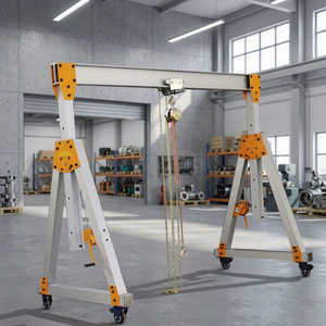 Mini-grue mobile pliable en aluminium de 1 à 2 tonnes pour levage en atelier - Product Image 1