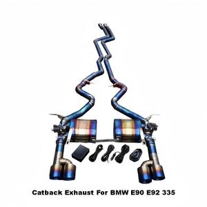 Échappement arrière Vortex Titanium Valvetronic pour BMW E90 E92 335i 335 N54 N55 Performance Racing Muffler Blue Burnt Kit - Product Image 1