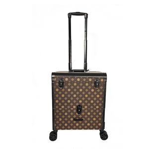 Trousse de maquillage de luxe Qihui avec tiroirs et extension pour le rangement des cosmétiques et des outils de nail art - Product Image 1