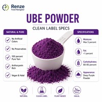 Poudre d'Ube Naturelle, Extrait de Patate Douce Violette, Riche en Anthocyanes, Colorant Alimentaire et Arôme pour Boulangerie, Bubble Tea, Crème Glacée