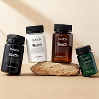 Prix d'usine – Bouteille à double couvercle 100cc 120cc, flacon vide à l'épreuve des enfants pour vitamines, emballage de médicaments, flacon pour capsules