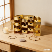 Calendrier de l'Avent personnalisé vide, boîtes mystères, décoration de festival, emballage de bijoux, double porte, compte à rebours de Noël 24 jours