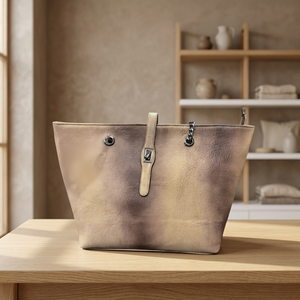 Bolso de Mano Casual de Cuero Genuino de Primera Calidad BS INTERNATIONAL con Dos Correas y Correa para la Cintura, Cierre de Cremallera, Impermeable - Product Image 2
