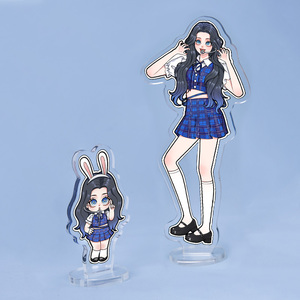 Wholesale Eco-Friendly Custom Color High Transparent Acrylic Anime Standee OEM Plastic Display Model Crafts Souvenir Cartoon
