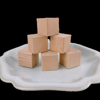 Cubes en bois pour arts et artisanat Blocs photo bricolage Blocs en bois naturel non finis