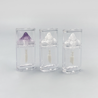 Capuchon en forme de cylindre de conception de luxe à double paroi lourde Matériau ABS Brillant à lèvres 3ml/Tube de rouge à lèvres liquide avec sérigraphie