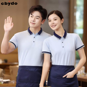 Uniforme da <span class=keywords><strong>Cameriere</strong></span> a Prezzo Economico, T-Shirt da Lavoro per Ristorante, Hotel, Cucina, Chef, Bar, Polo Personalizzate con Logo Stampato - Product Image 5