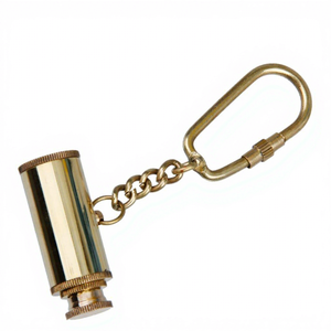 Brass Telescope Keychain Antique Vintage Metal <b>Key</b> <b>Ring</b> <b>Key</b> Holder for <b>Car</b> Bike Cycle Home <b>Keys</b> Gift Souvenir - Product Image 6
