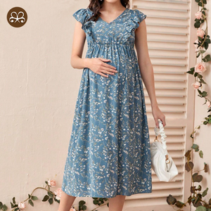 Abbigliamento donna personalizzato personalizzato abbigliamento Casual Casual con scollo a V manica lunga premaman con Zip - Product Image 1