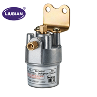 Filtre à huile diluée 40μm 2.5MPa en ligne, unité filtrante à boîtier métallique pour système de lubrification centralisé